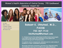 Tablet Screenshot of howellgynecologist.com